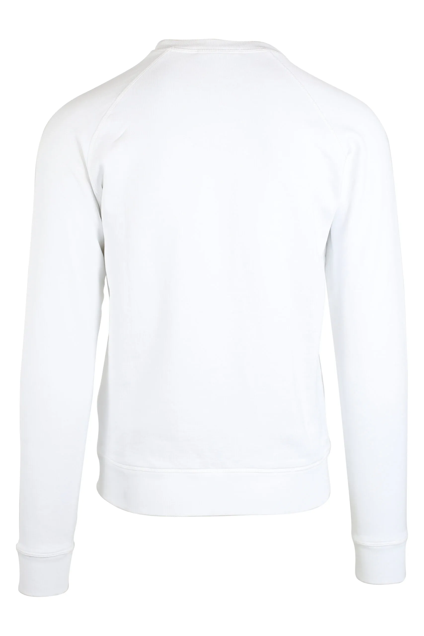 Sudadera blanca con maxilogo negro subrayado