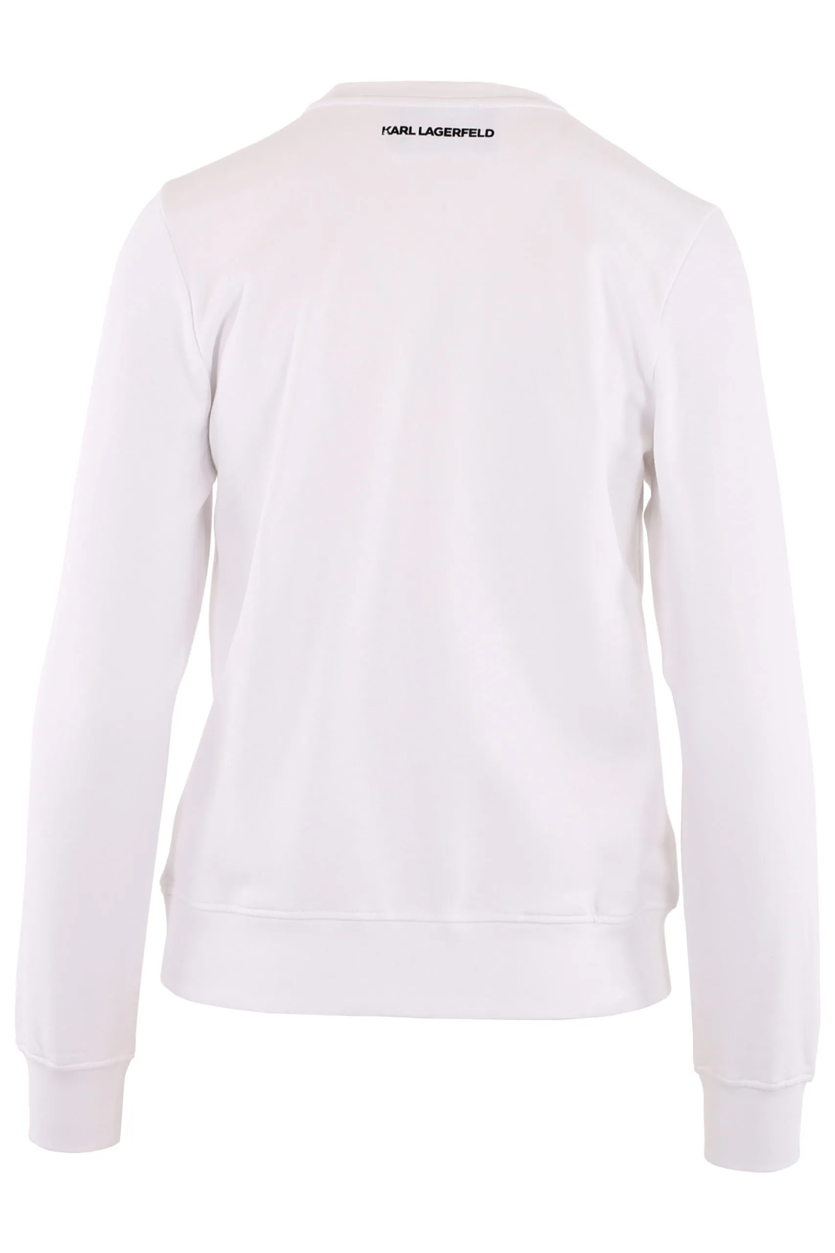 Sudadera blanca con silueta de 