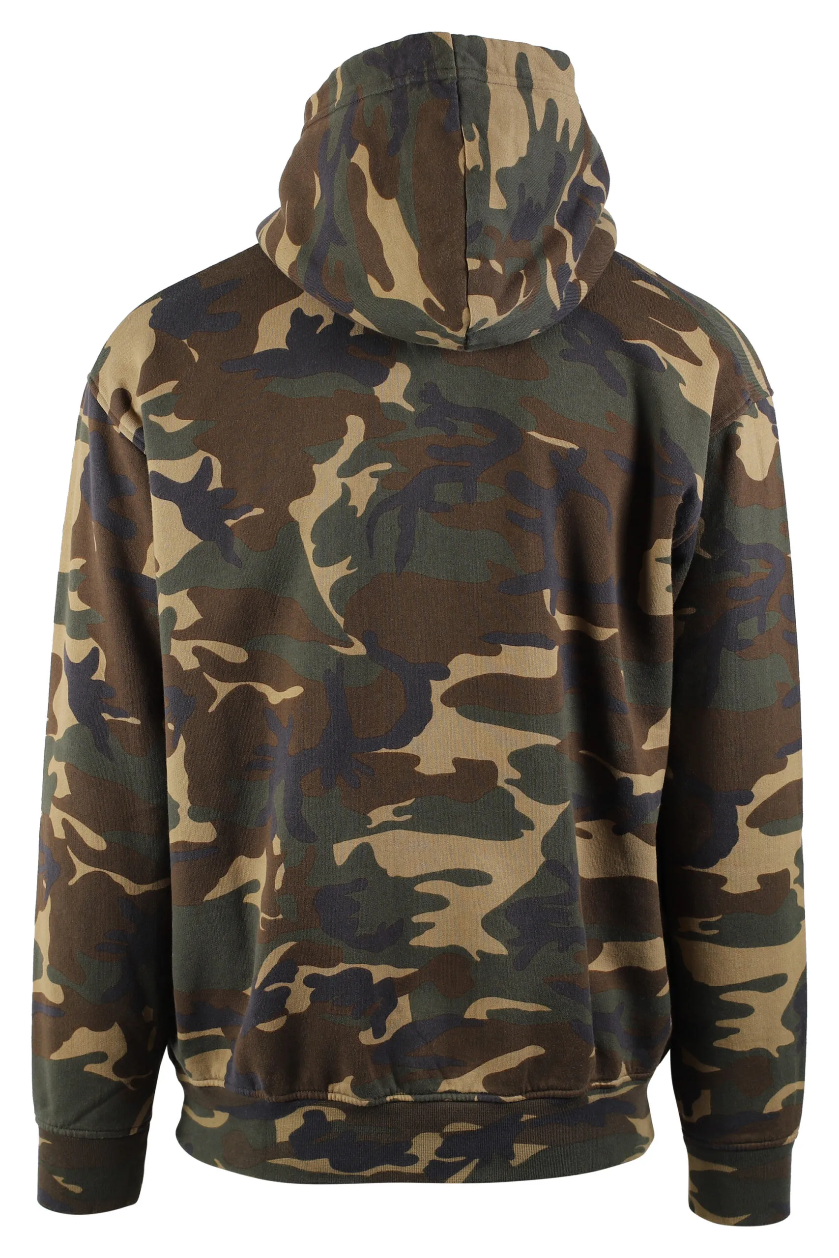 Sudadera camuflada con maxilogo naranja 