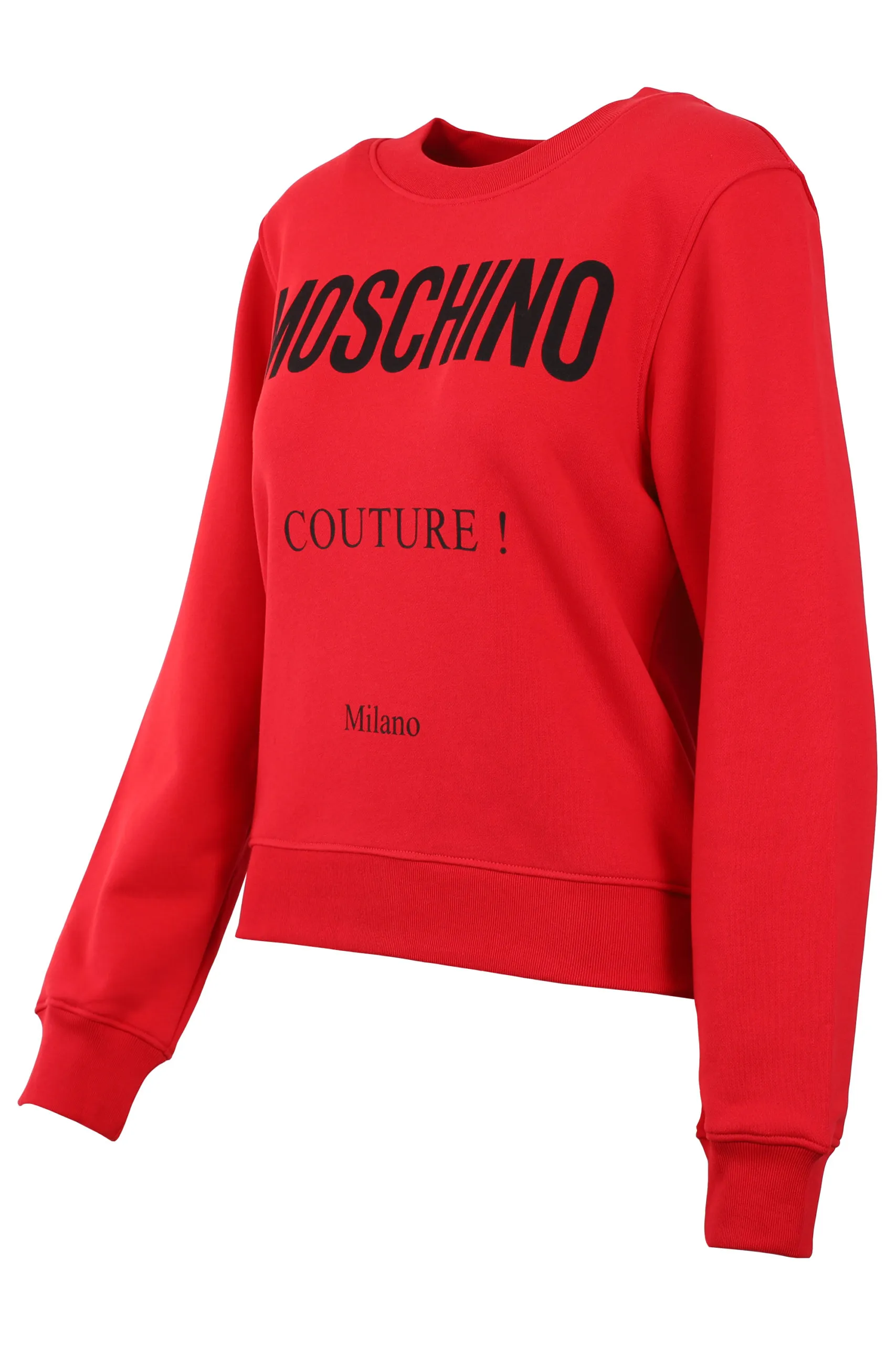 Sudadera de color rojo con logo negro