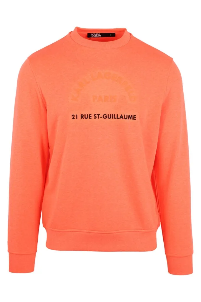 Sudadera naranja con maxilogo 