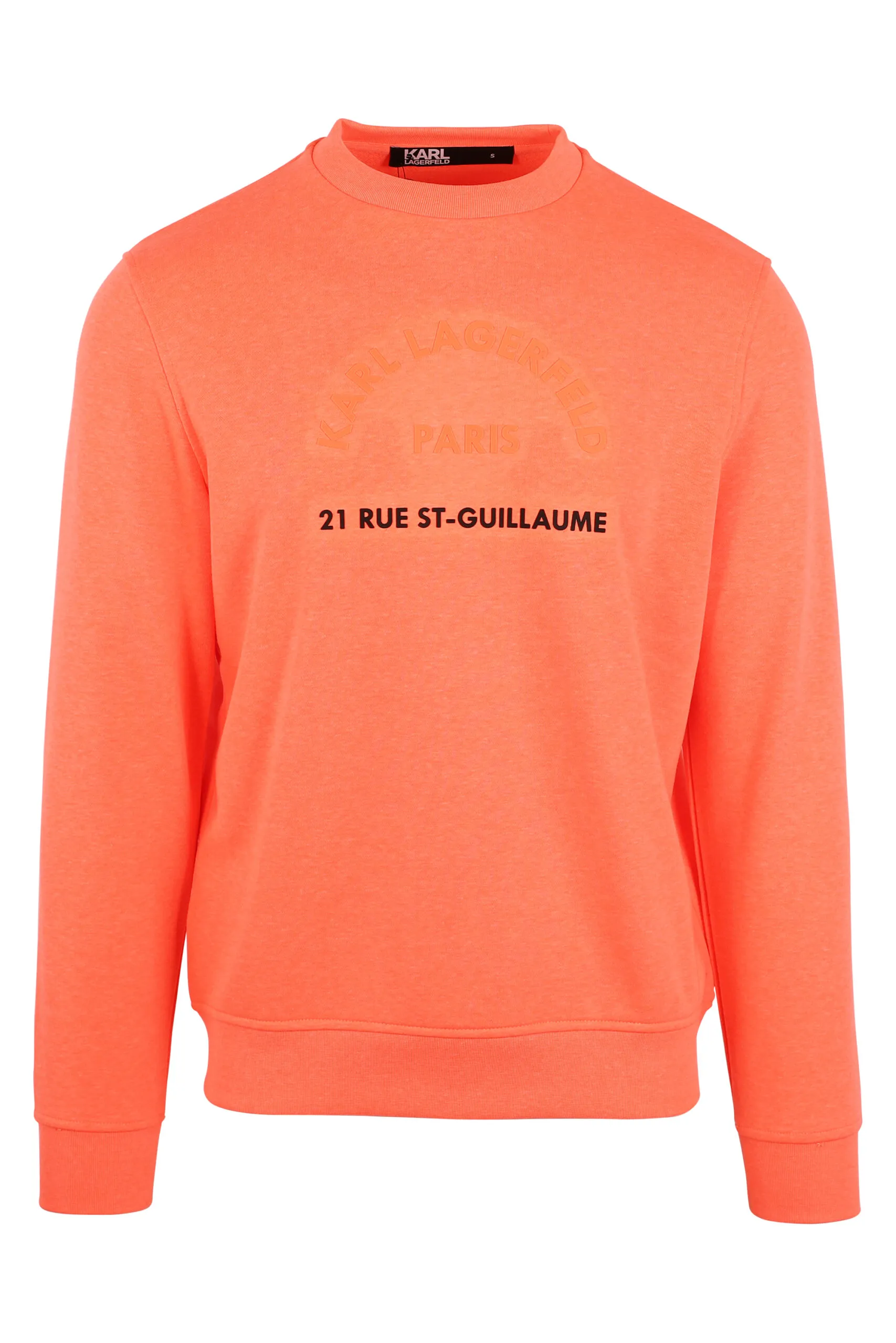 Sudadera naranja con maxilogo 