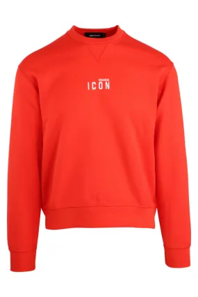 Sudadera naranja con minilogo icon