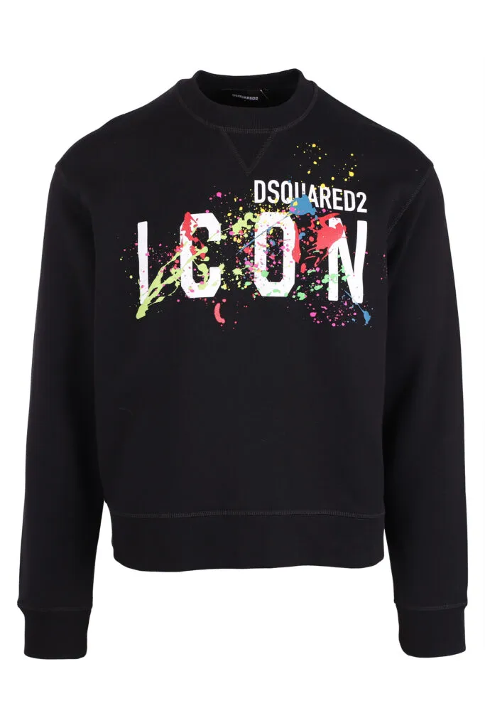 Sudadera negra con logo 