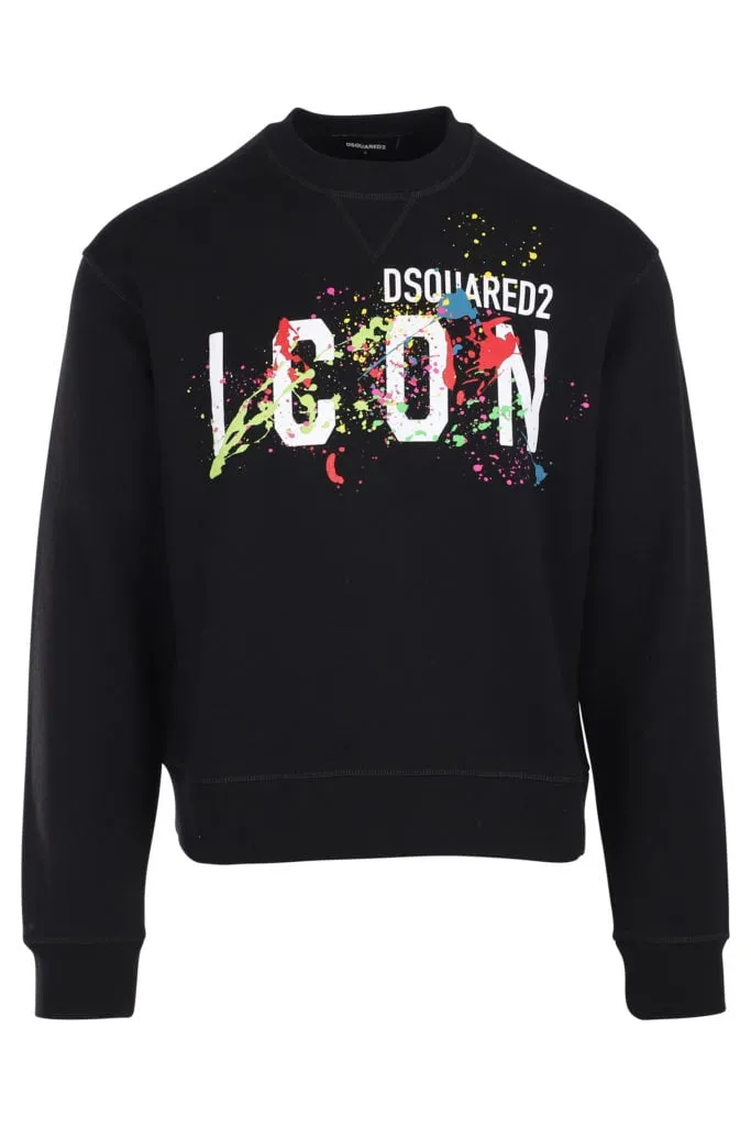 Sudadera negra con logo 