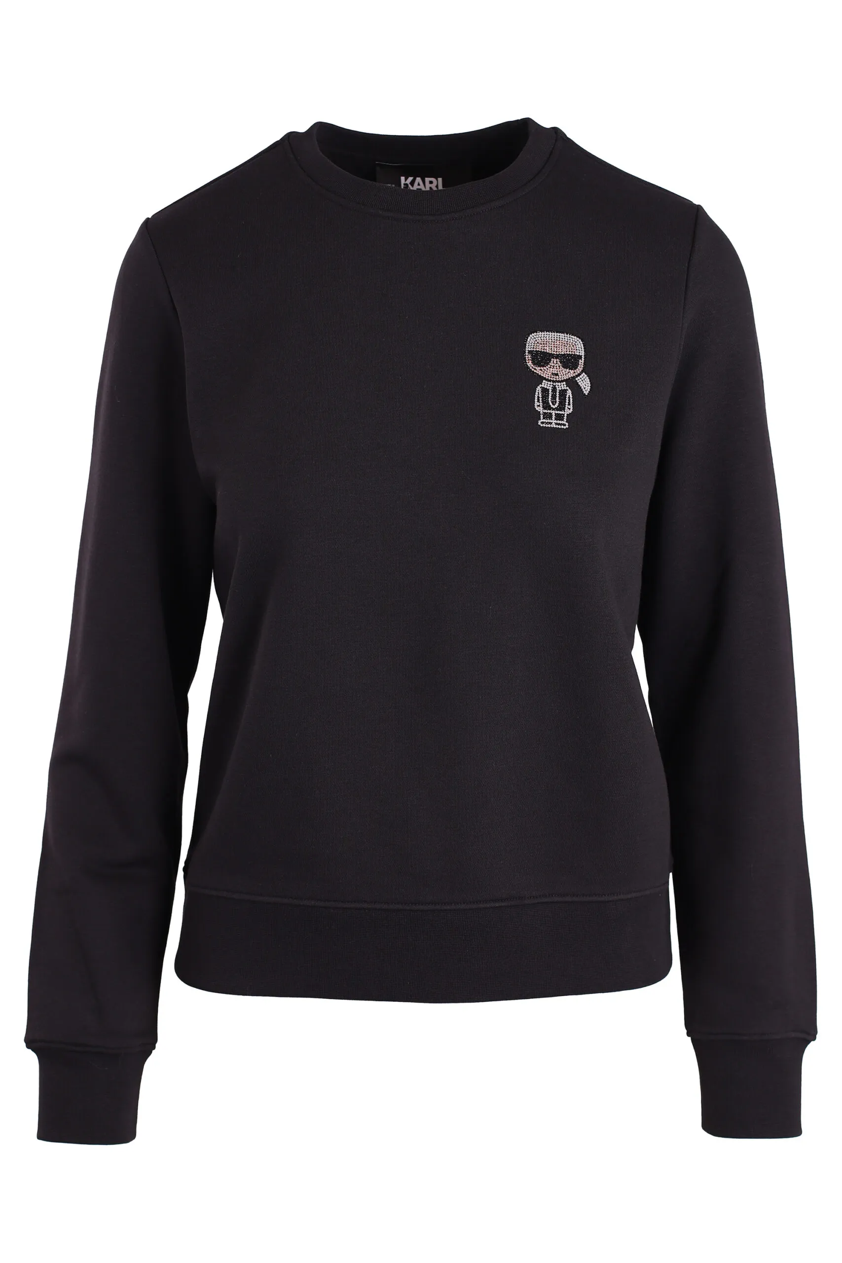 Sudadera negra con logo mini 