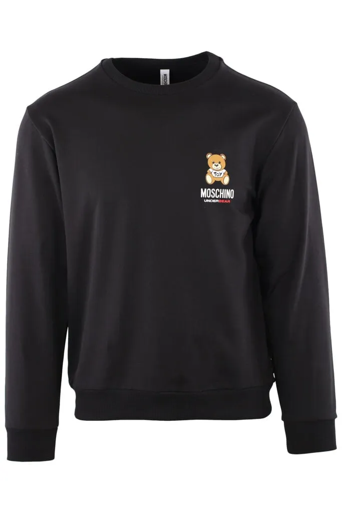 Sudadera negra con logo oso 