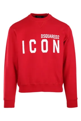 Sudadera roja oscura con logo icon blanco