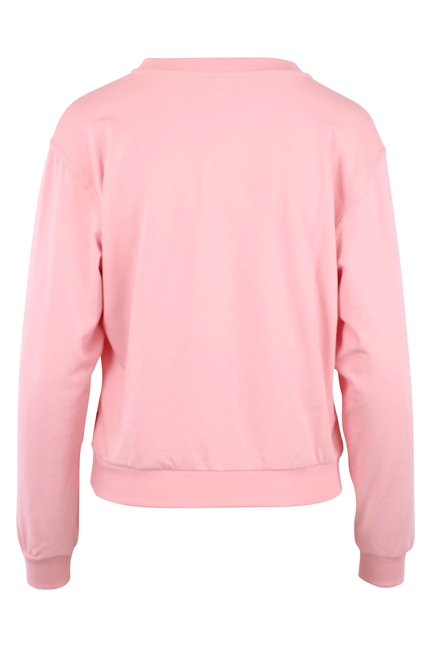 Sudadera rosa con logo oso 