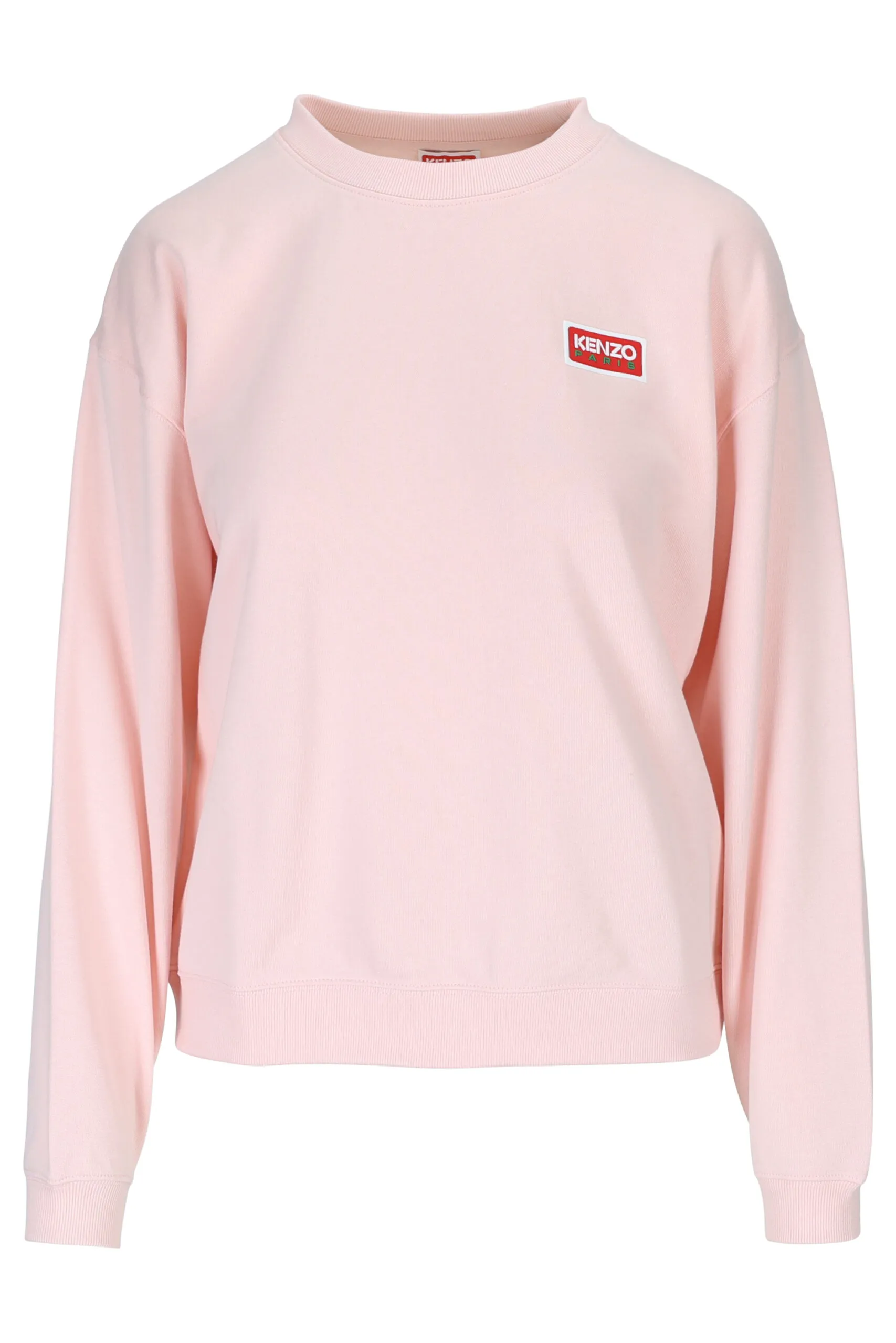 Sudadera rosa con maxilogo 