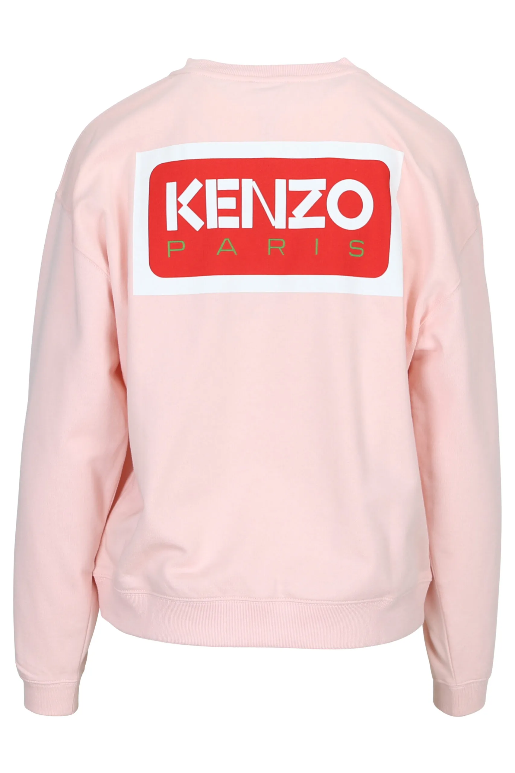 Sudadera rosa con maxilogo 