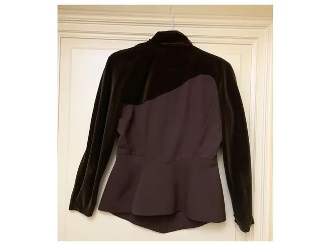 Thierry Mugler VENDIMIA 90s chaqueta Castaño 