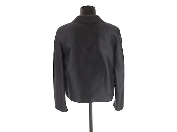 Valentino Chaqueta de seda Negro 