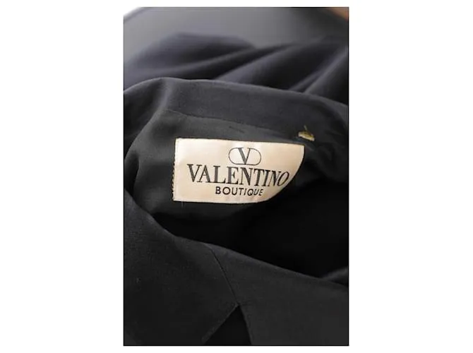 Valentino Chaqueta de seda Negro 