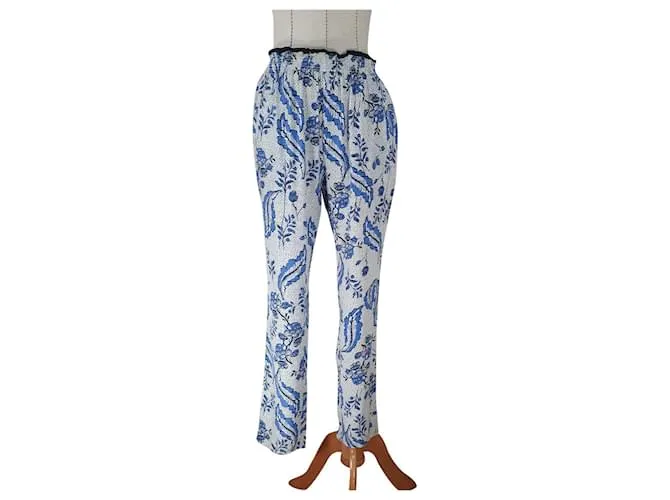 Vanessa Bruno Pantalones, polainas Blanco Azul 