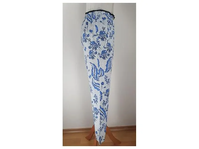 Vanessa Bruno Pantalones, polainas Blanco Azul 