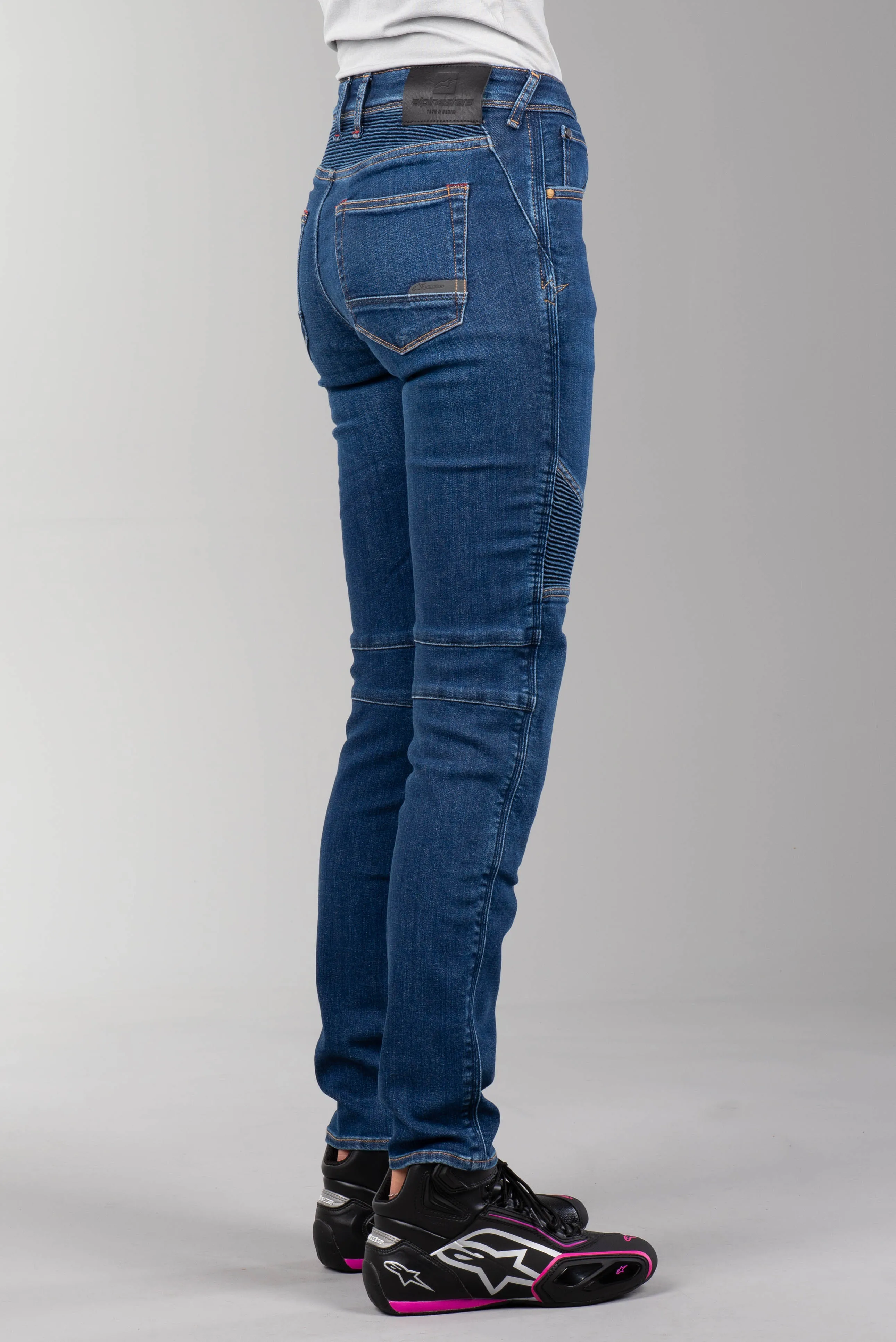 Vaqueros de Moto Alpinestars Stella Callie Denim Mujer Azules