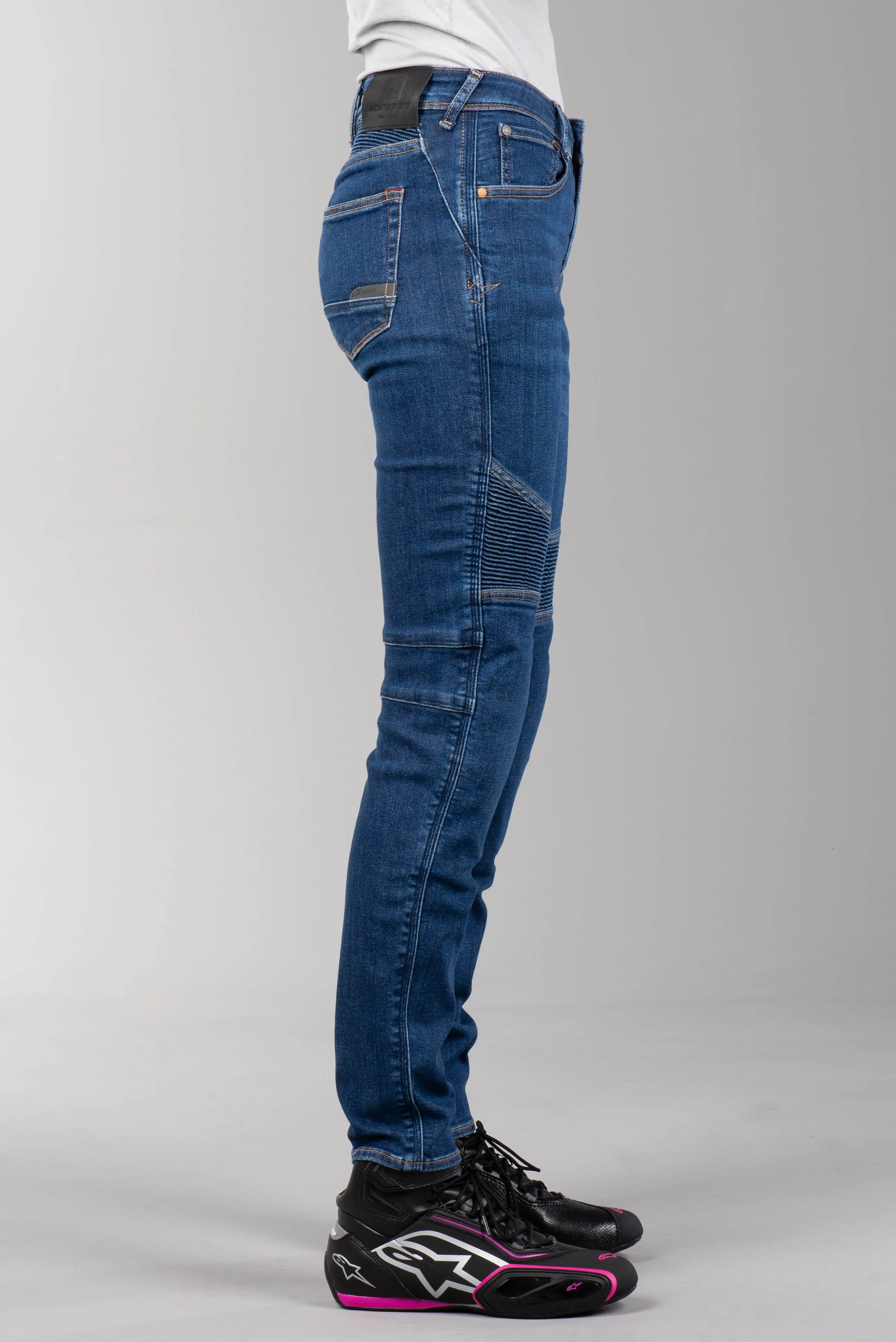 Vaqueros de Moto Alpinestars Stella Callie Denim Mujer Azules