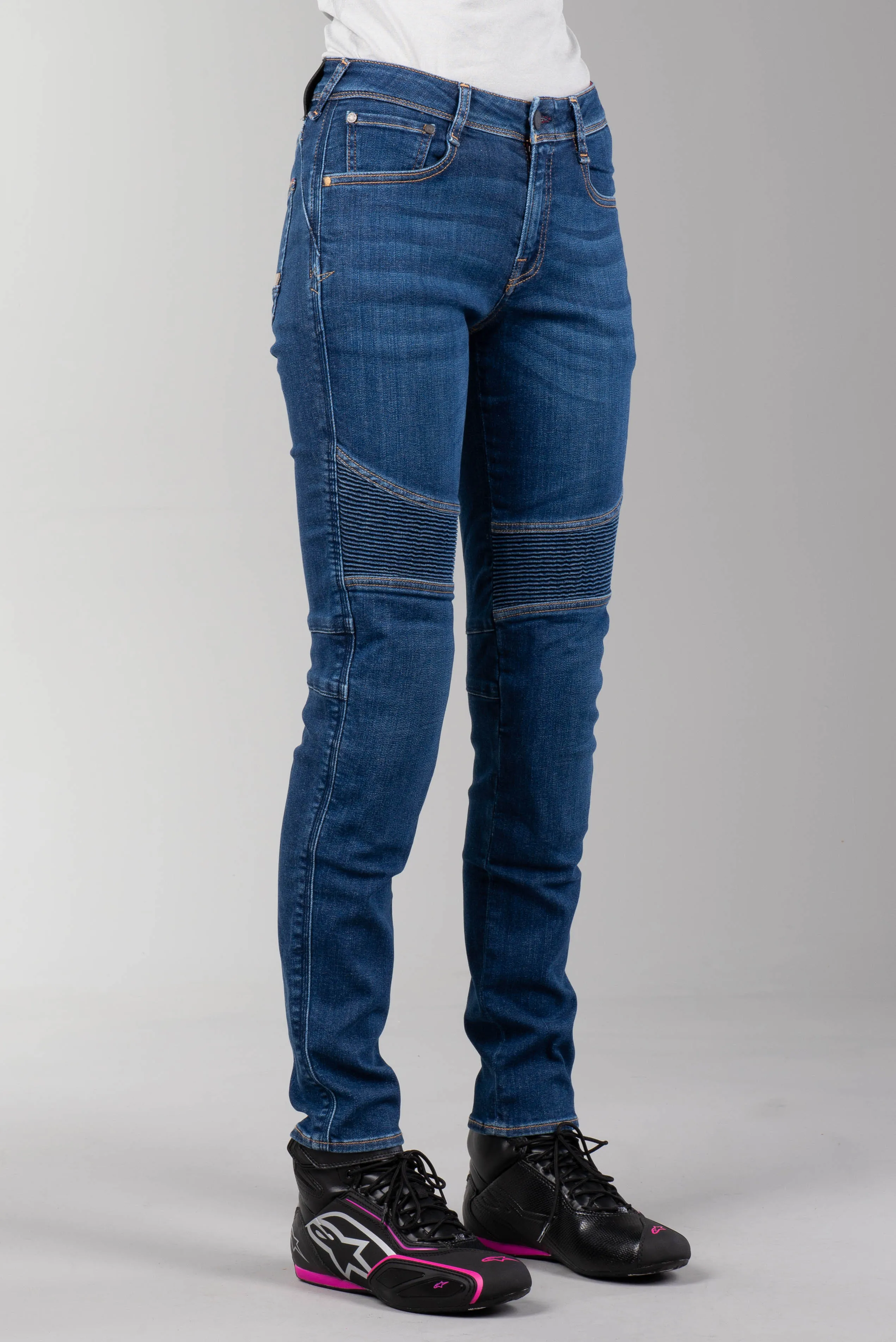 Vaqueros de Moto Alpinestars Stella Callie Denim Mujer Azules