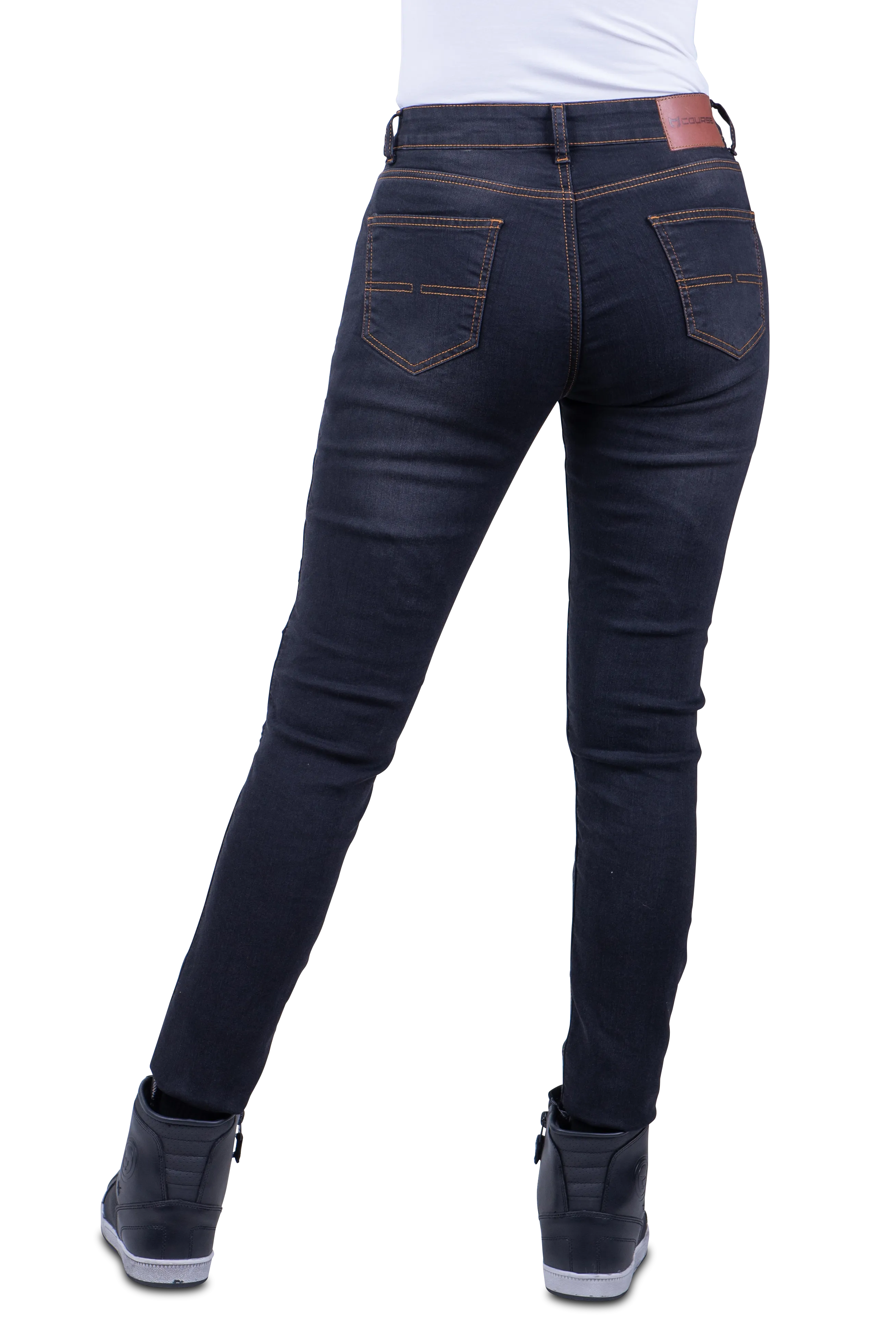 Vaqueros de Moto Mujer Course Lara Slim Fit Negros