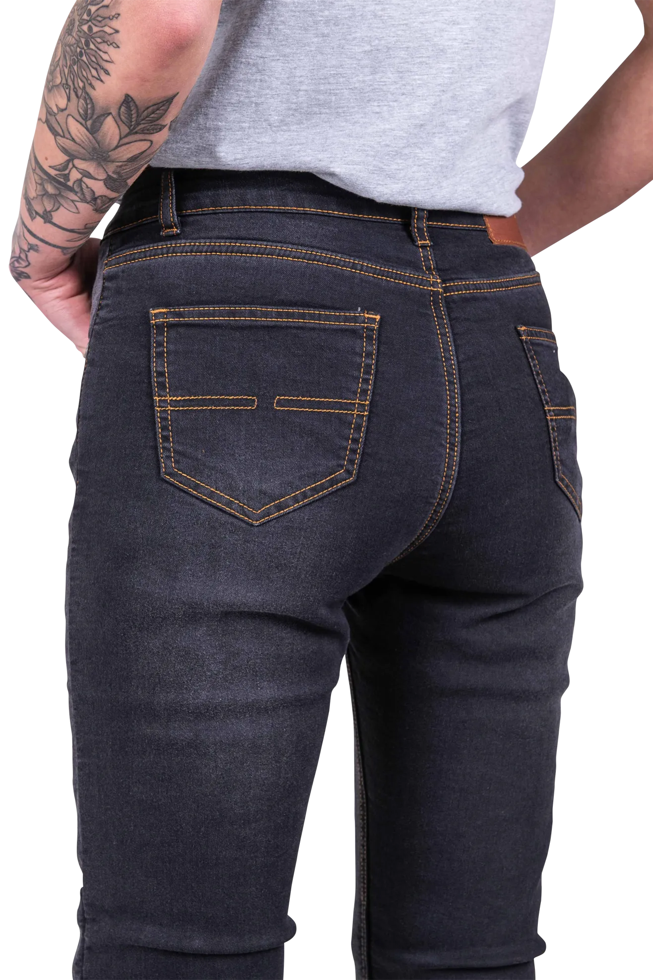 Vaqueros de Moto Mujer Course Lara Slim Fit Negros