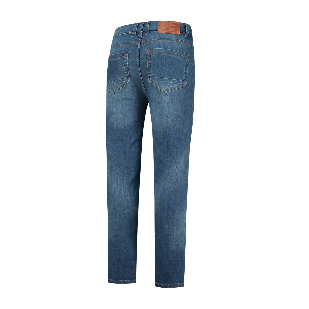 Vaqueros de Moto Rusty Stitches Logan Azul Denim  