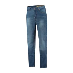 Vaqueros de Moto Rusty Stitches Logan Azul Denim  