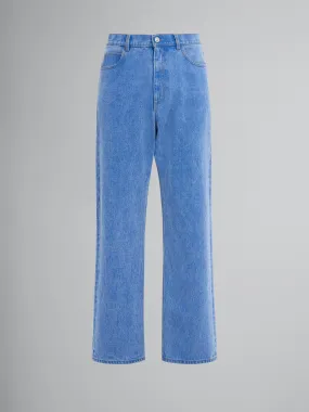 Vaqueros de pernera ancha azules de denim orgánico