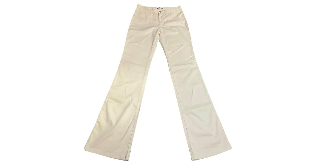 Versace Pantalones, polainas Crema 