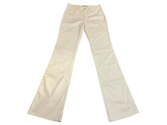 Versace Pantalones, polainas Crema 