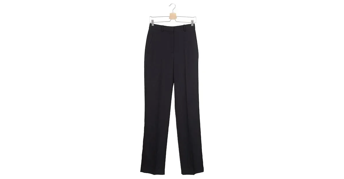 Victoria Beckham Pantalones, polainas Azul oscuro 