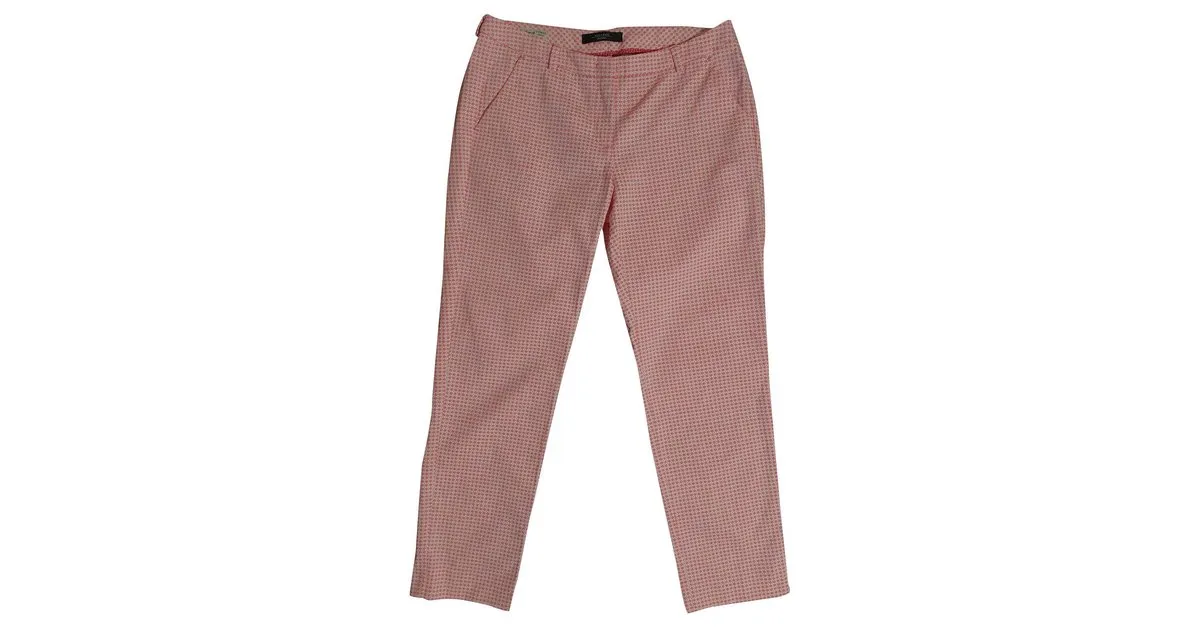 Weekend Max Mara Pantalones, polainas Rosa Blanco 