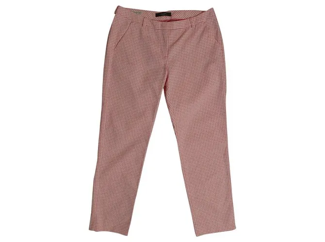 Weekend Max Mara Pantalones, polainas Rosa Blanco 